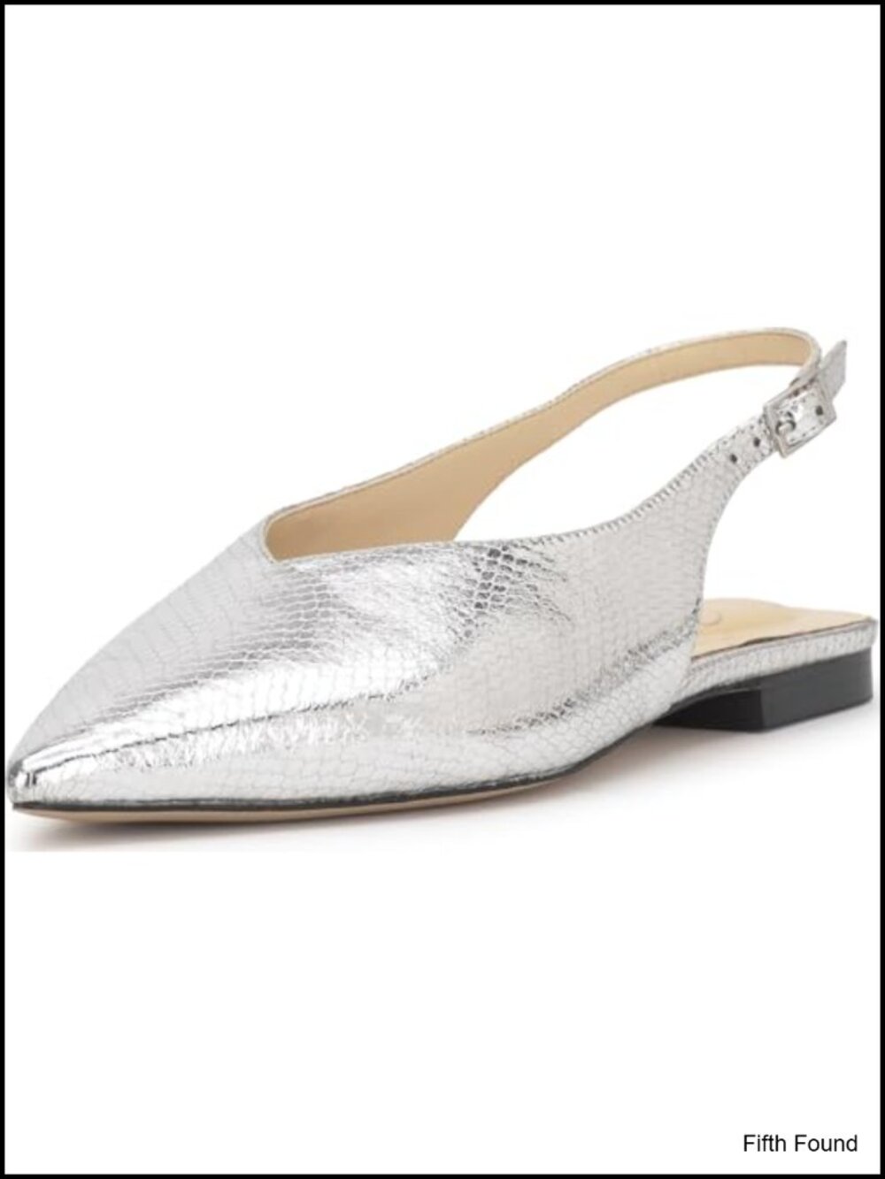 Jessica Simpson Mezzah Faux Leather Pointed Toe Slingback Mule Flat